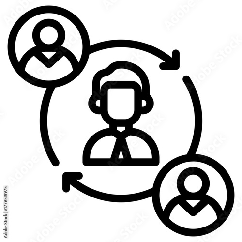 Customers retention icon in vector illustration