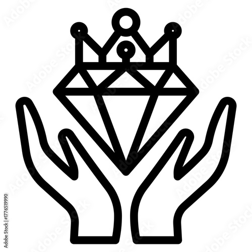 Value proposition icon in vector illustration