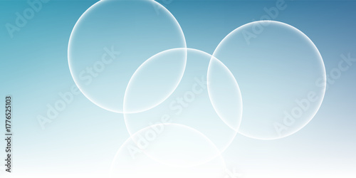 Abstract light blue gradient background and bokeh effect. Blurred water backdrop. Vector illustration design art water nice good efect modern old natural