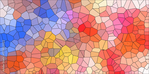 light colorful multicolor crystallize abstract background in light sweet vector illustration.black stoke colors stone tile pattern. Cement kitchen decor. abstract mosaic polygonal vector background .	