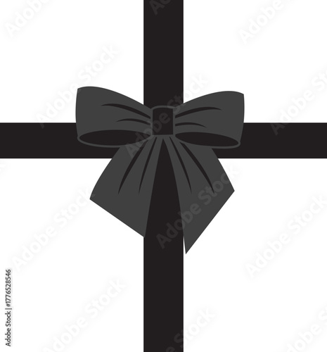 검정리본으로 포장띠 만들기