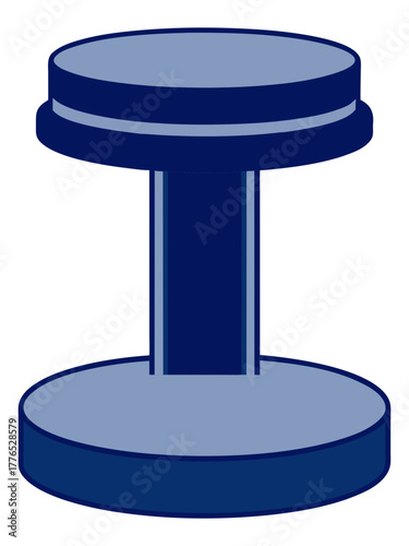 Abstract Circular Podium Illustration A Simple Isolated Design