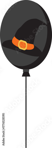 할로윈데이에 쓰이는 마녀모자풍선