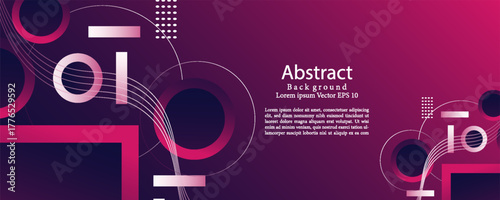 Trendy geometric background. Abstract gradient backdrop with shapes. vector illustration, web