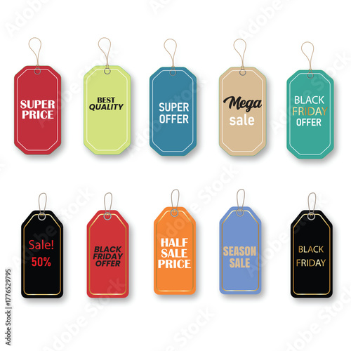 Black Friday Sale Tags 2025 – Super Offers, Half Price & Seasonal Discounts
