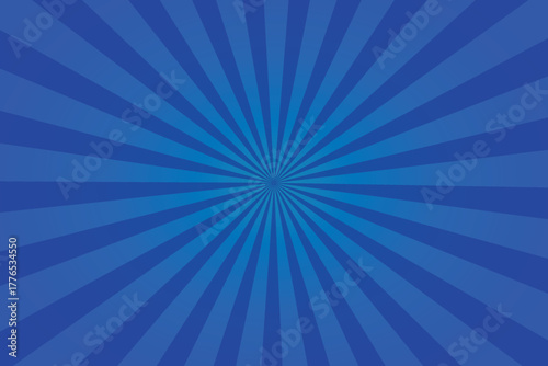Abstract radial burst pattern in deep blue tones