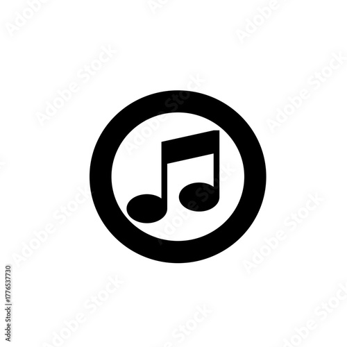 music icon on white