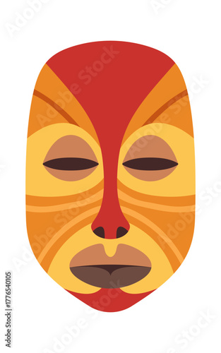 African ceremonial mask mythological artifact