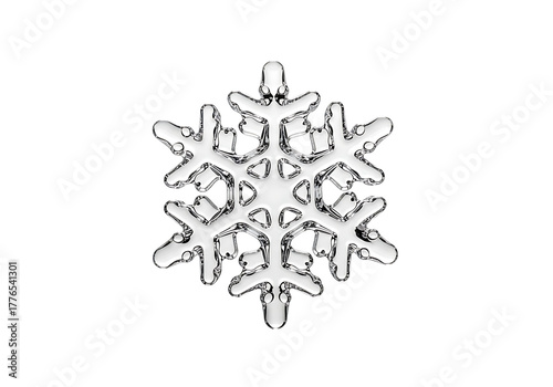 美しい雪の結晶のクローズアップ写真、冬の寒さを感じる、背景は黒でシンプルです