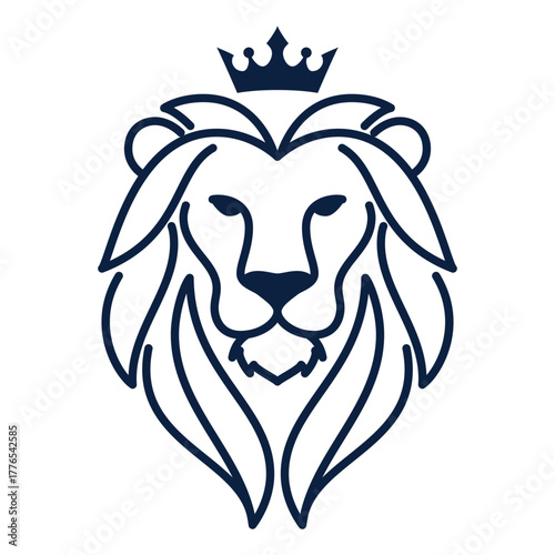 lion head with crown