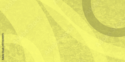 Yellow abstract background with white circle rings in faded distressed vintage grunge texture design. High resolution textured pattern. Abstract modern background design concept for template banner. 