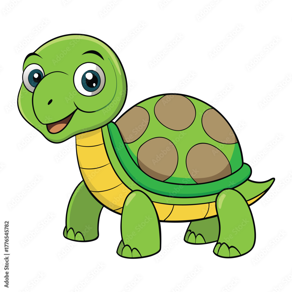 Fototapeta premium Turtle Color Vector Illustration