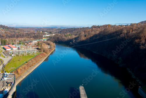 Fototapeta Naklejka Na Ścianę i Meble -  San River in Solina - Poland