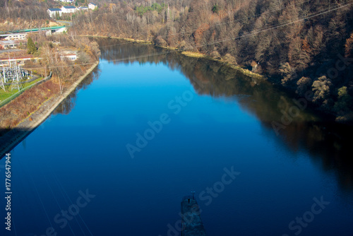 Fototapeta Naklejka Na Ścianę i Meble -  San River in Solina - Poland