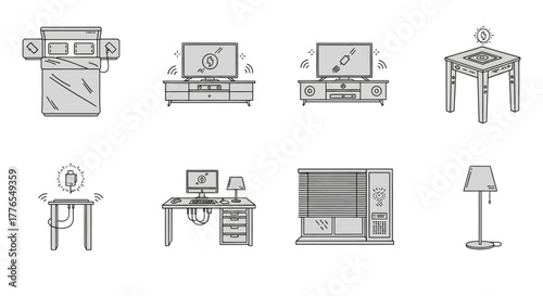 smart home devices furniture with wireless charging and connectivity for modern lifestyle enhancing comfort and convenience at home