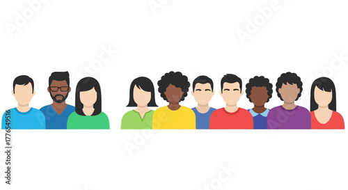 Diverse team of professionals collaborating for success, fostering inclusive workplace culture, building strong connections, and creating a positive environment