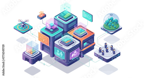 Explore futuristic data networks and advanced tech solutions showcasing digital transformation and connectivity with modern technology platforms for business innovation