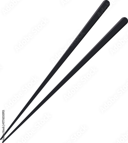 chopsticks isolated on white background