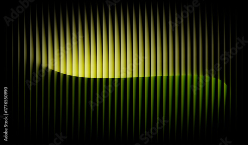 A colorful abstract Gradients with vertical shapes blending from blue to red and yellow, creating a smooth, glowing effect on a dark background.