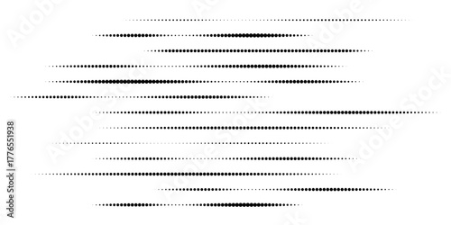 Set of halftone dots gradient pattern texture isolated on white background. Straight dotted spots using halftone circle dot raster texture. Vector blot half tone collection.