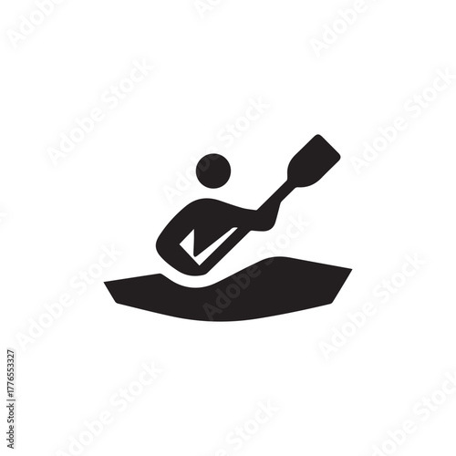 This icon is designed in a flat minimalist monochrome style, rendered entirely in black on a transparent background. The shapes are geometric, compact, and free of unnecessary details, ensuring high 