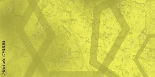 Yellow abstract background with white circle rings in faded distressed vintage grunge texture design. High resolution textured pattern. Abstract modern background design concept for template banner. 