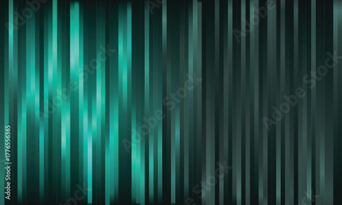 Vertical Slat Design Background with Teal and Gray Gradient