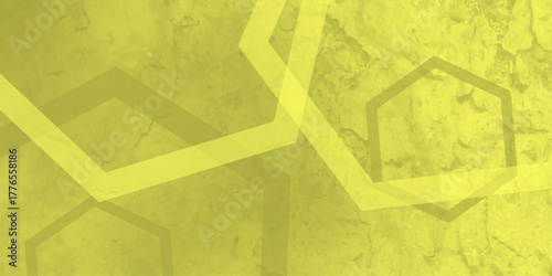 Yellow abstract background with white circle rings in faded distressed vintage grunge texture design. High resolution textured pattern. Abstract modern background design concept for template banner. 