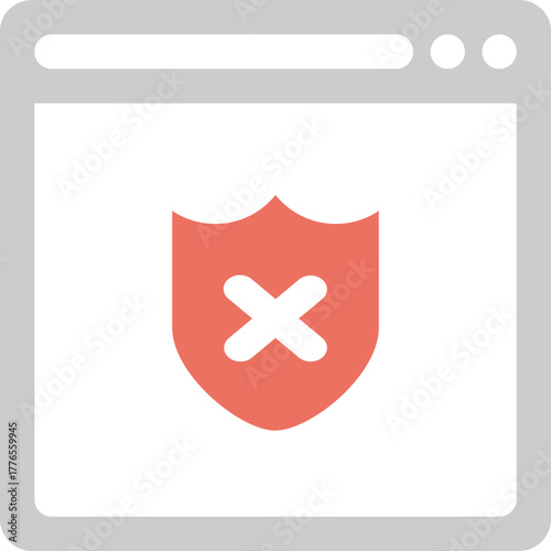 Web Security Failure Icon