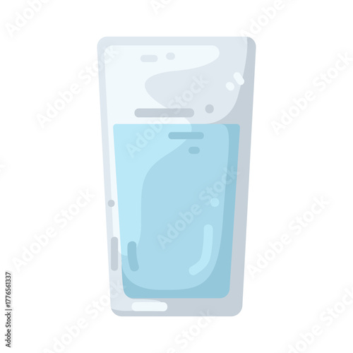 Illustration of Glass of Water 