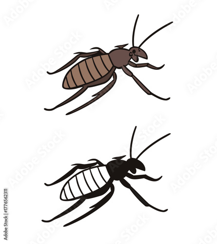 vector illustration of a bee