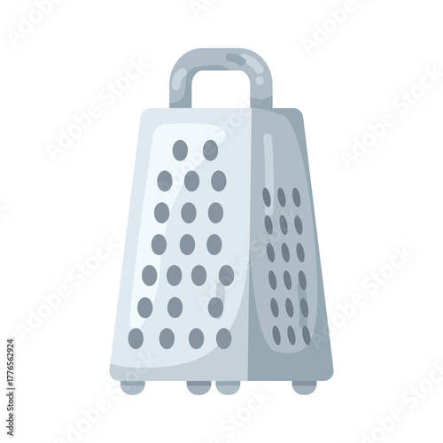 Illustration of Metal Grater