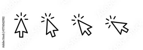Click cursor icons