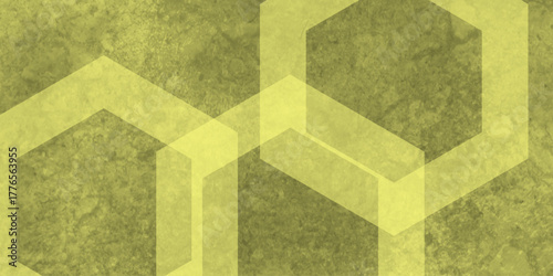 Yellow abstract background with white circle rings in faded distressed vintage grunge texture design. High resolution textured pattern. Abstract modern background design concept for template banner. 