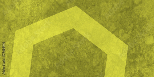 Yellow abstract background with white circle rings in faded distressed vintage grunge texture design. High resolution textured pattern. Abstract modern background design concept for template banner. 