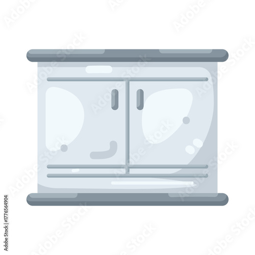 Illustration of Double Door Cabinet