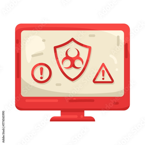 Illustration of Computer Virus Protection 