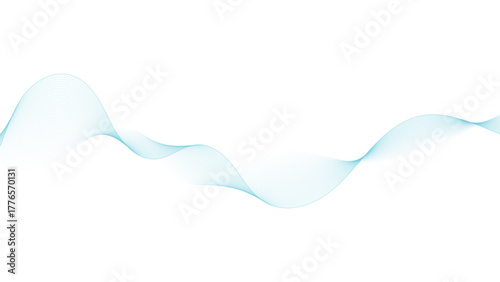Elegant turquoise flowing lines create a modern, dynamic and vibrant background