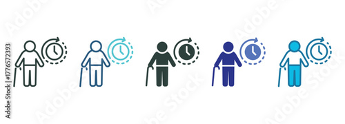 Lifetime Icon Set Multiple Style Of