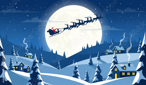 santa claus in the night