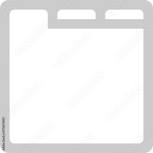 Digital File Folder Outline