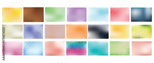 Modern soft gradient background collection with smooth color transitions and elegant abstract design. Perfect for web design, presentation templates, posters, wallpapers, branding, and digital art pro