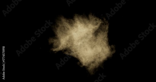 smoke effect on black background