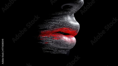 Digital mouth made of data ...