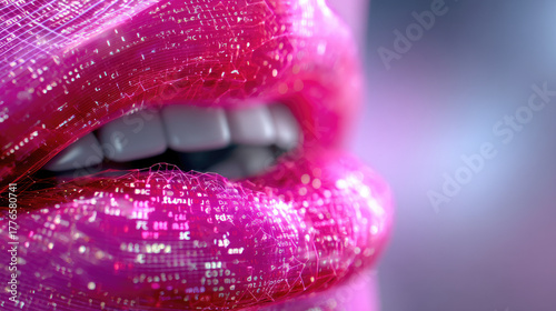Digital mouth made of data ...
