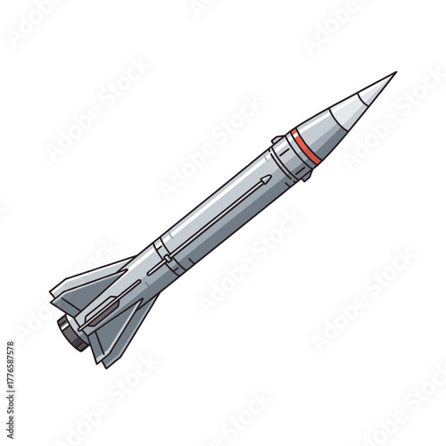 rocket isolated on white background