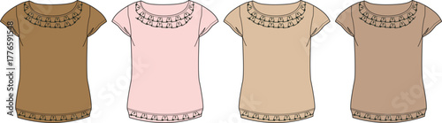 Elegant Women's T-Shirt Collection with Lace Details A Versatile Wardrobe Staple