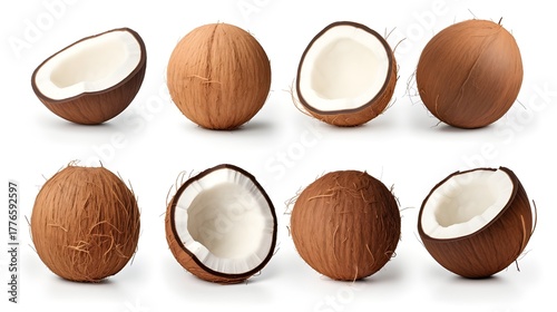 set of nuts isolated