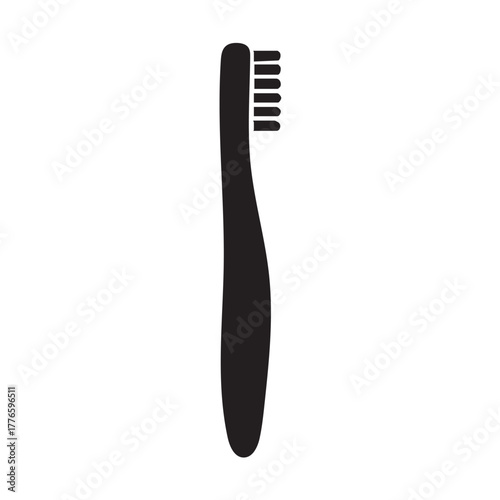 Manual toothbrush icon vector