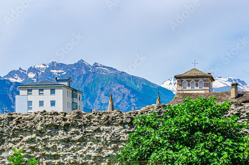 Small town in mountains